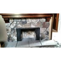 Fireplace restoration, stonework